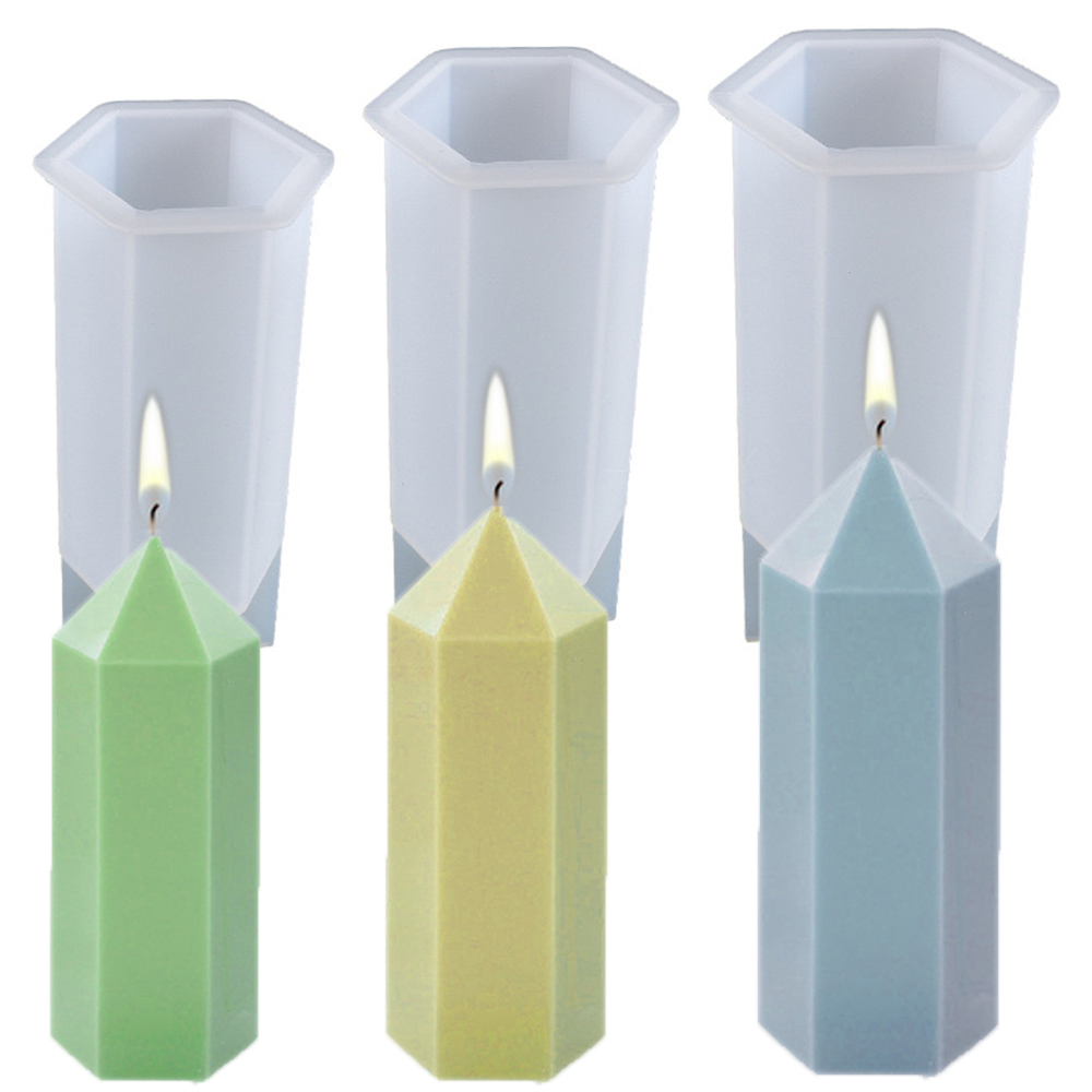 Soap Making Diy Kit - 3D Hexagonal Column Candle Molds Silicone