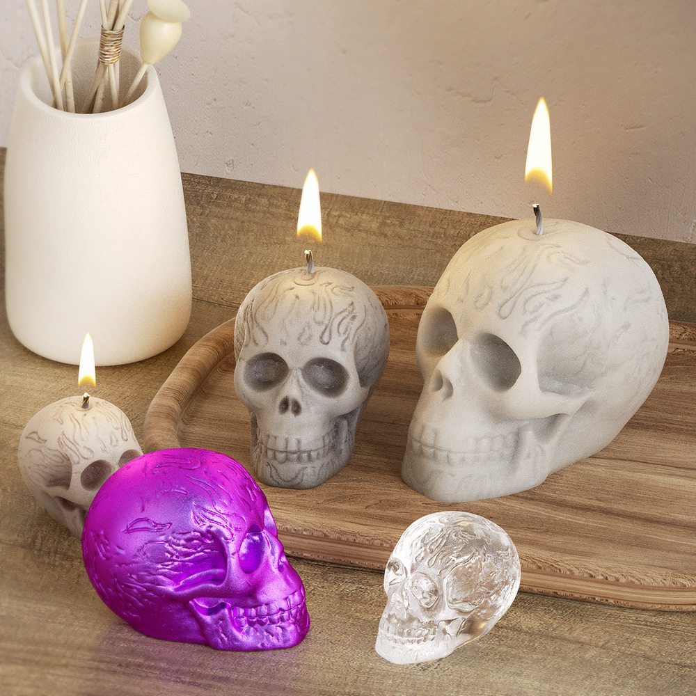 Soap Making Gifts - Multi Size Skull Head Silicone Mold