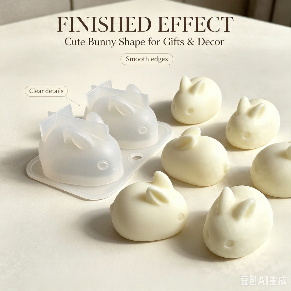 3D Mini Rabbit Silicone Mold F - Soap Making Instructions 评论和价格