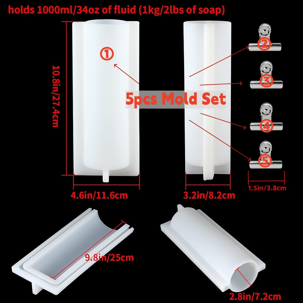 Big Cylinder Tube Soap Mold wi - Soap Making Instructions 评论和价格