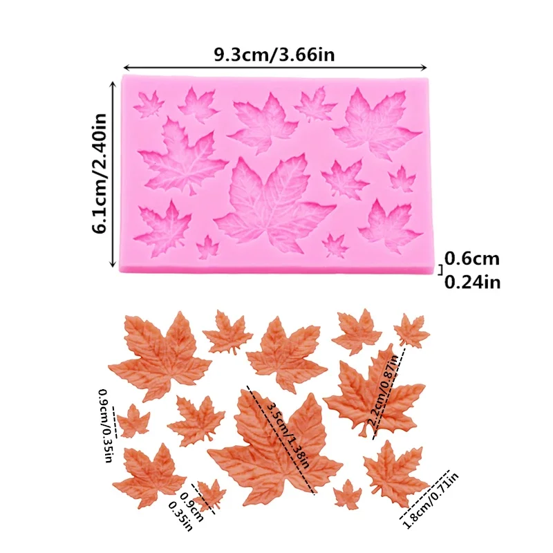 Maple Leaf Silicone Mold Set f - Soap Making Ins 评论和价格