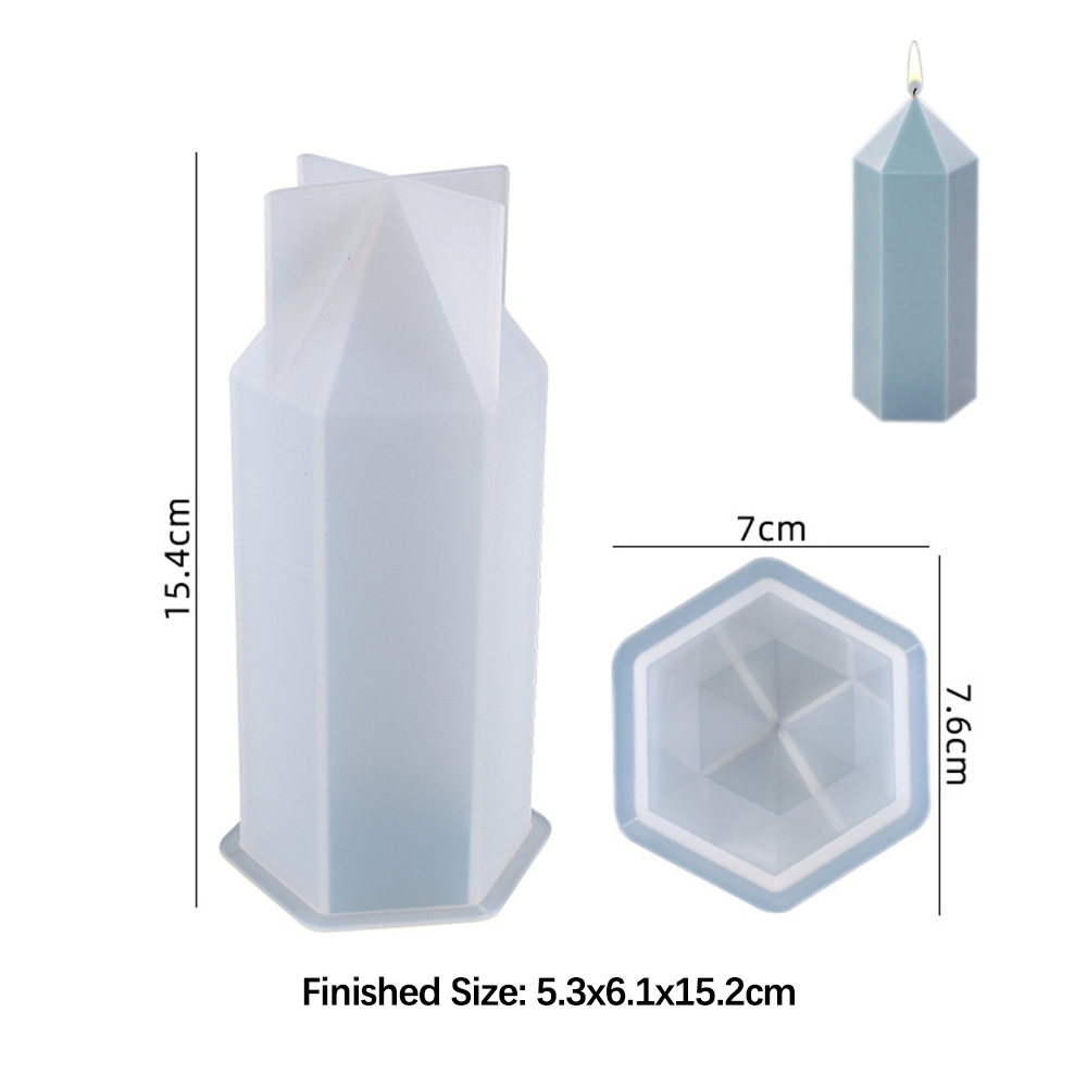 3D Hexagonal Column Candle Mol - Soap Making Diy Kit 评论和价格