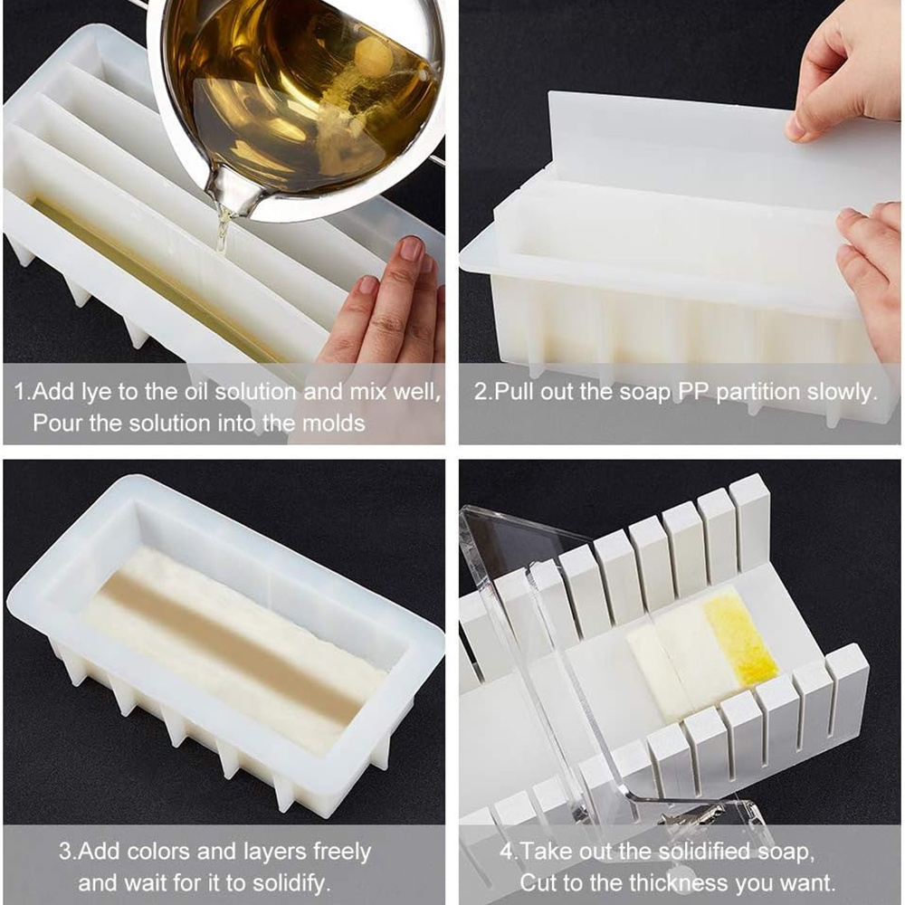 42oz Silicone Soap Mold with 5 - Soap Making Kit For Beginners 评论和价格