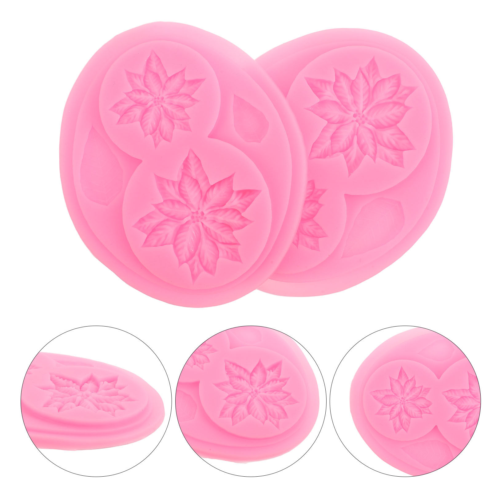 2Pcs Floral Silicone Molds for - Soap Making Ins 评论和价格