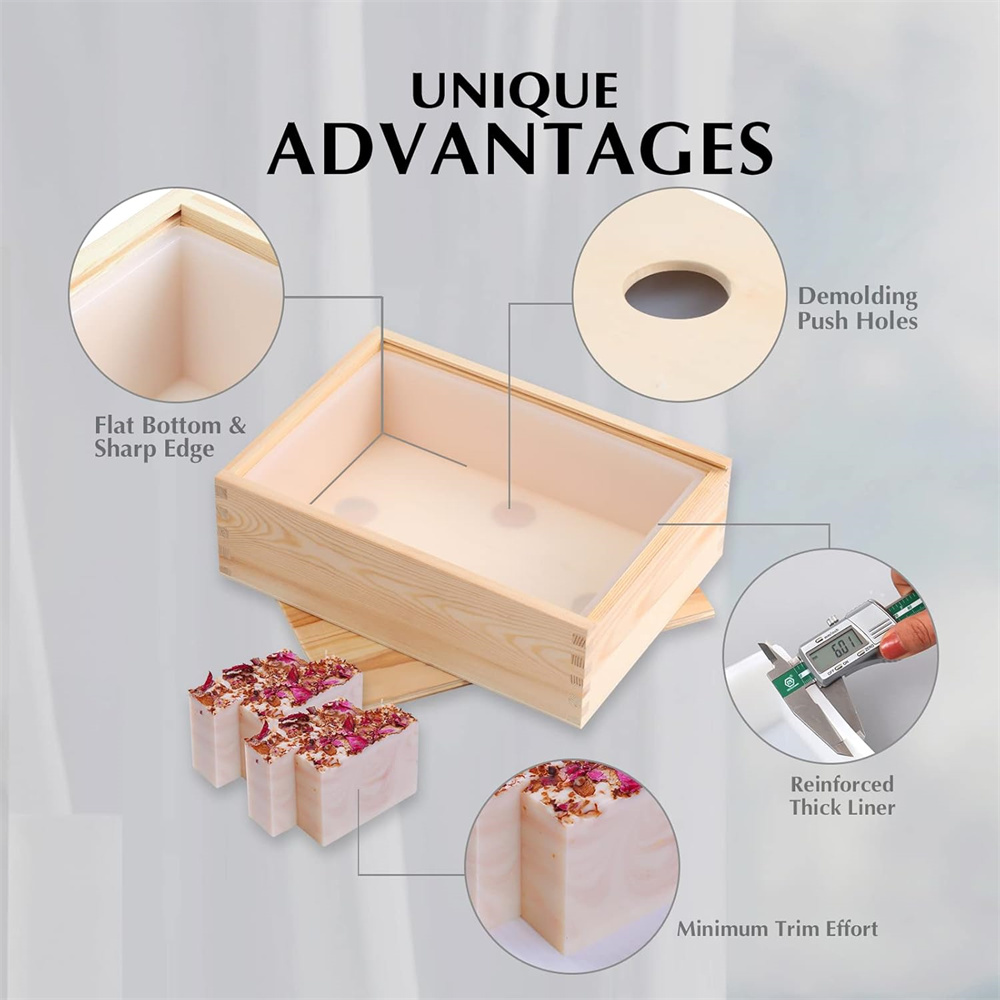 Large Soap Molds Rectangle Sil - Soap Making Kit For Beginners 评论和价格