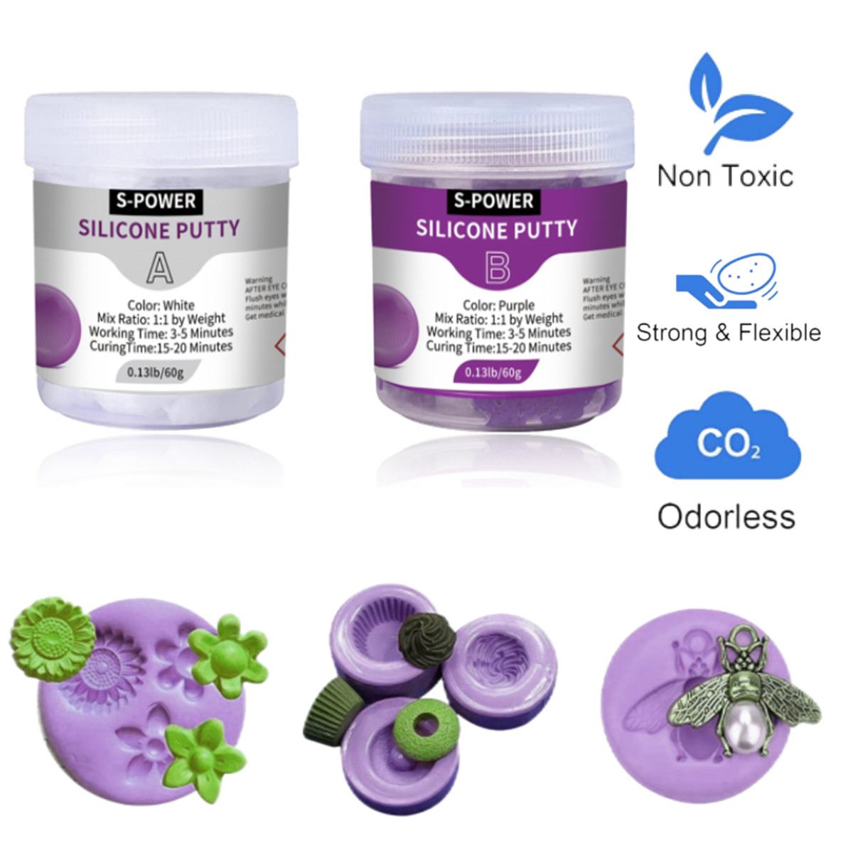 DIY Silicone Molding Putty Kit - Soap Making Kit For Beginners 评论和价格