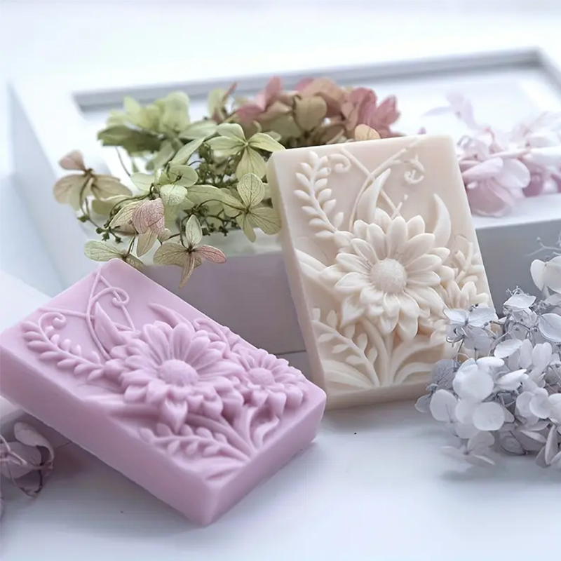 3D Flower Square Soap Silicone - Soap Making Kit For Beginners 评论和价格