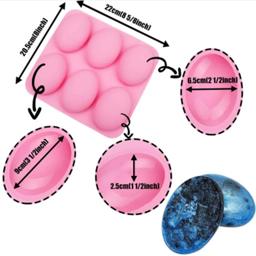 6 Cavities Multifunctional Ova - Soap Making Instructions 评论和价格
