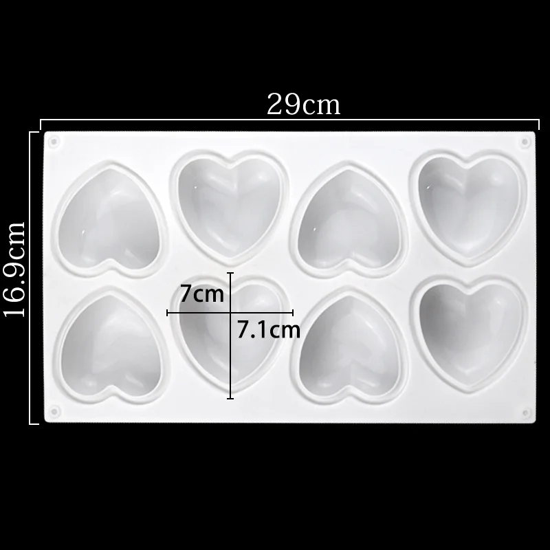 Love Heart Silicone Soap Mold  - Soap Making Diy Kit 评论和价格