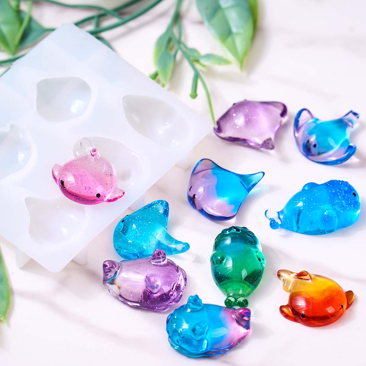 3D Healing Kawaii Manta Ray Wh - Soap Making Ins 评论和价格
