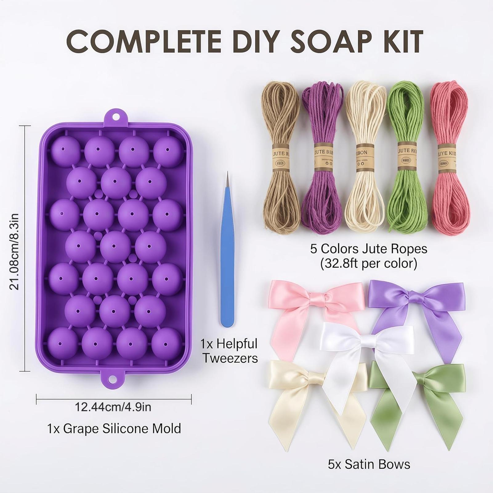 Grape Soap Mold Easy-Release F - Soap Making Diy Kit 评论和价格