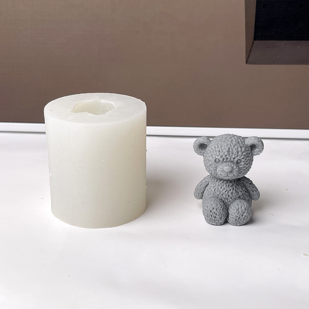 3D Cute Bear Candle Making Mou - Soap Making Gifts 评论和价格