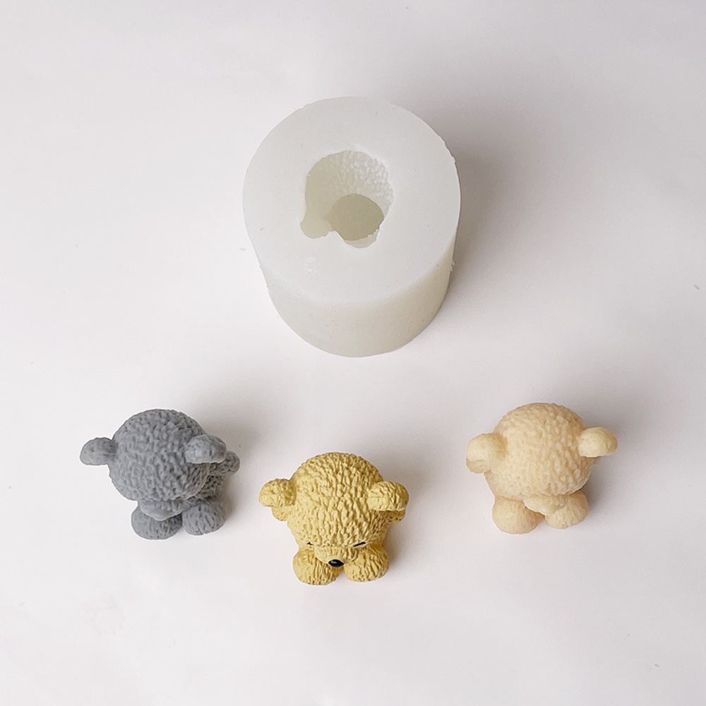 3D Cute Bear Candle Making Mou - Soap Making Gifts 评论和价格