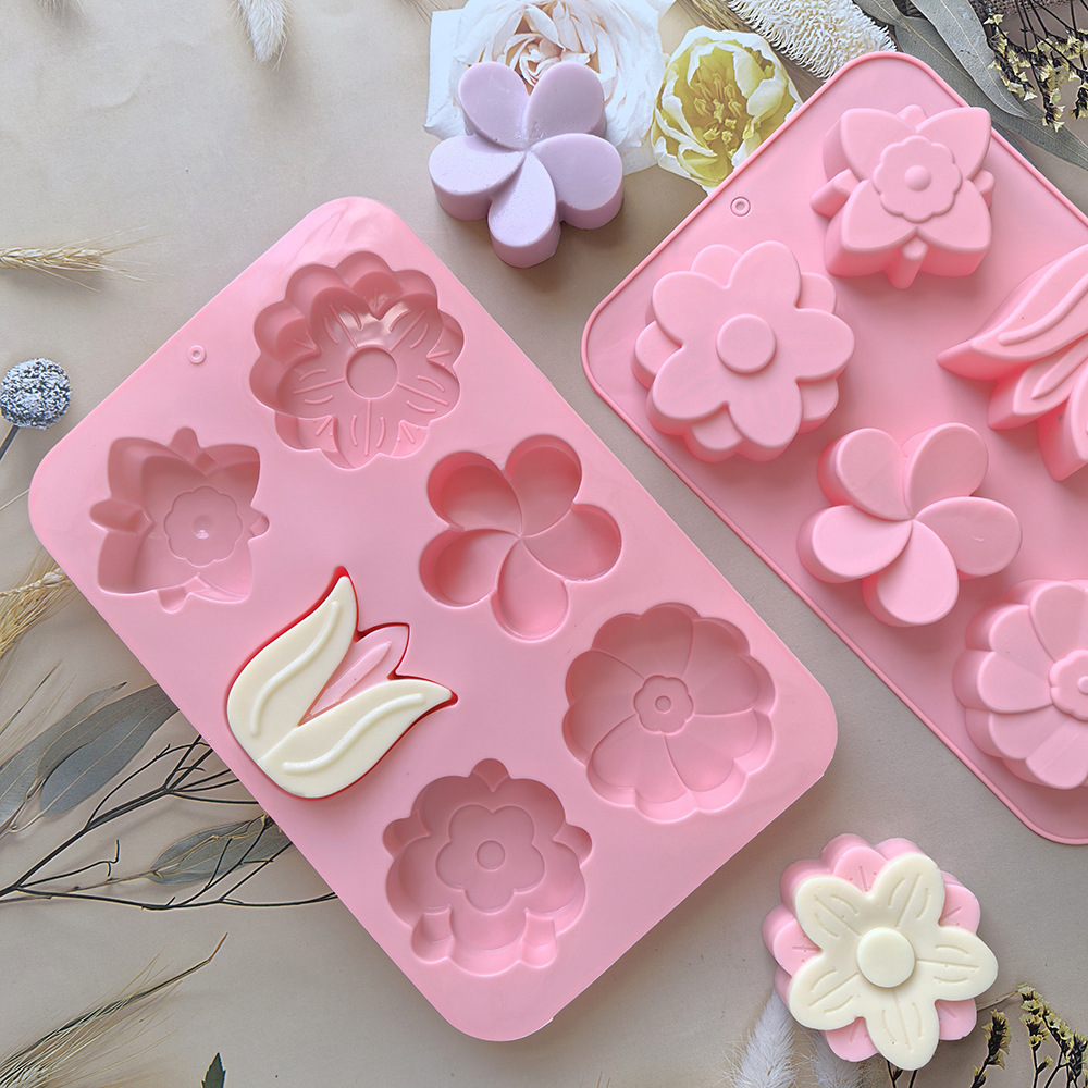 kinds Flower Silicone Molds Di - Soap Making Instructions 评论和价格