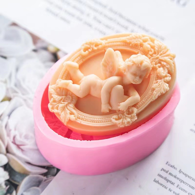 3D Angel Kids Shaped Silicone  - Soap Making Gifts 评论和价格