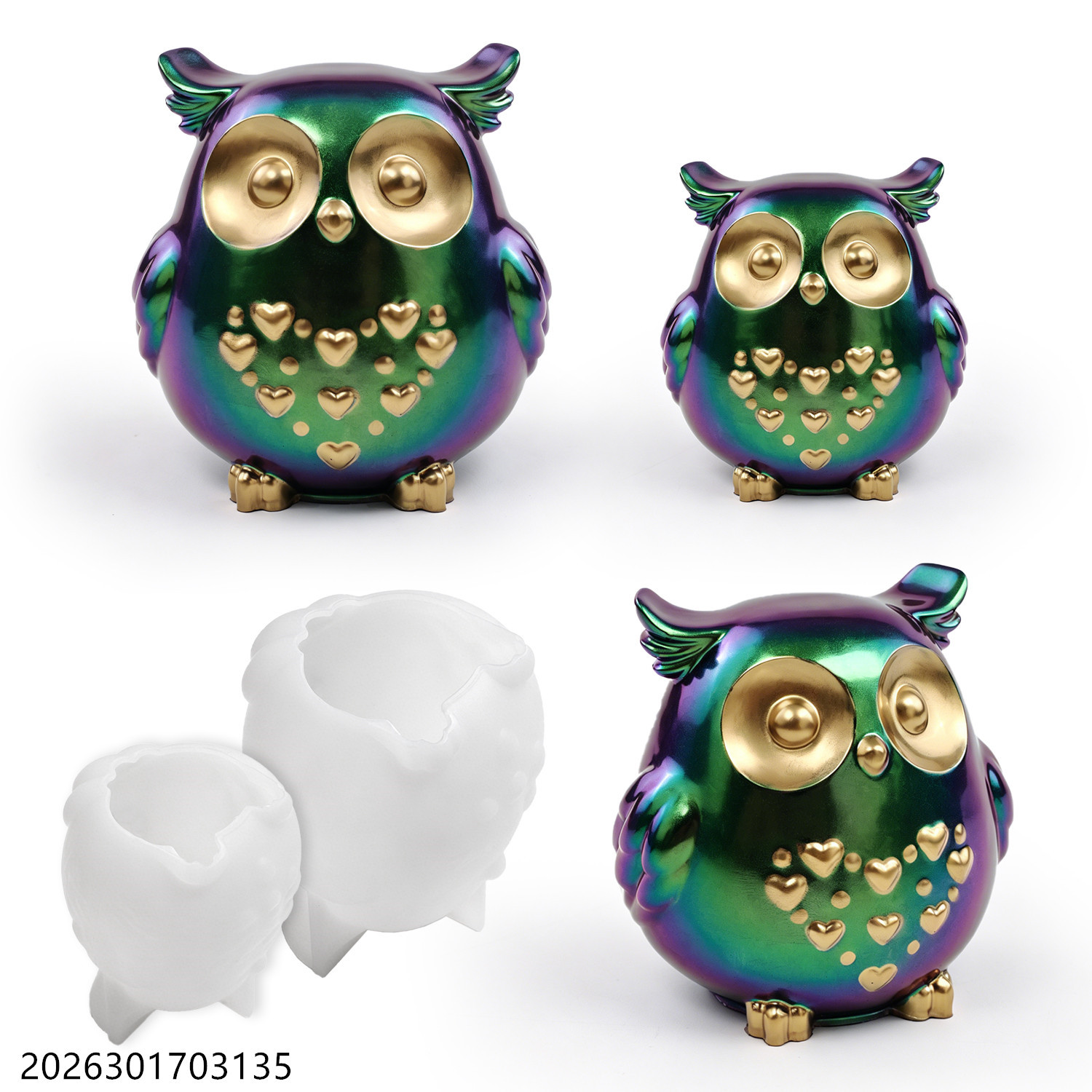 Owl Silicone Mold 3D Bird Shap - Soap Making Gifts 评论和价格