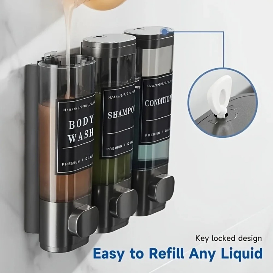Wall Mounted Triple Shampoo Co - Soap Making Diy Kit 评论和价格